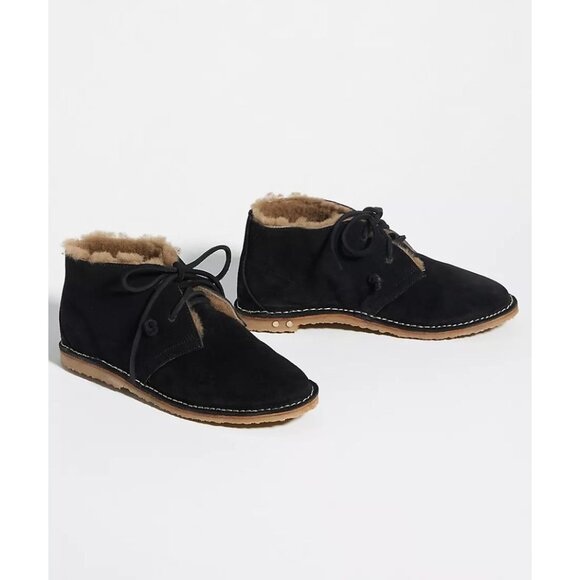 Anthropologie BEEK  Penguin Shearling-Lined Booties Size 5 - Picture 1 of 8